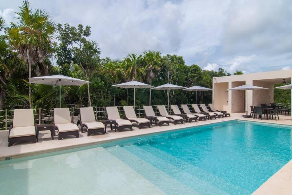 Ground Level Garden Condo At Akumal South By Tao Santamar Екстер'єр фото
